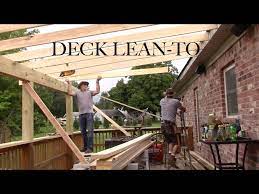A Lean To Roof On An Existing Deck