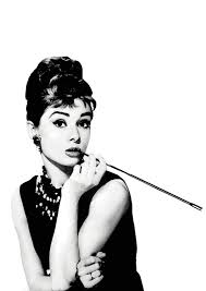 Audrey Hepburn Digital download Poster Print black and white.