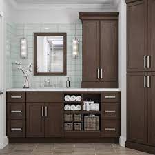 Hampton Bay Shaker Assembled 24x42x12 In Wall Kitchen Cabinet In Brindle