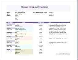 Apartment Cleaning Schedule Checklist Move Out Template
