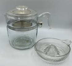 Vintage Pyrex Glass Coffee Pot 7759