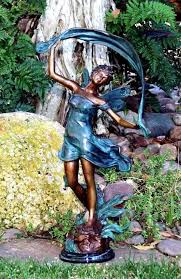 Brass Dancing Fairy Statue Fairy