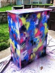 Multi Color Spray Paint Dresser