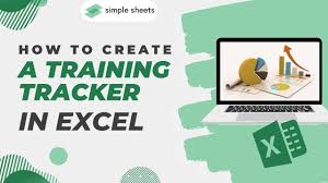 how to create a training tracker in excel