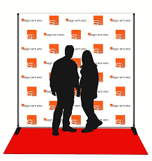 red carpet backdrop quality step