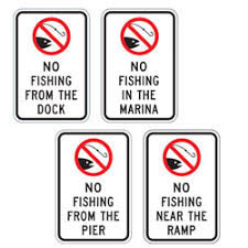 marina signage dock ramp pier signs