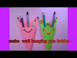 Paper Wall Hanging Pen Pencil Holder
