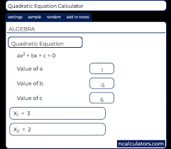 Quadratic Equation Calculator
