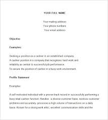   experience cover letter sample   Financial Statement Form