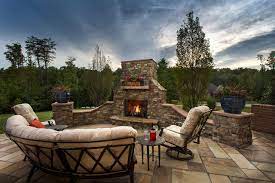 Outdoor Fireplaces Keep You Warm In All