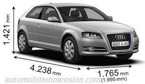 audi a3 dimensions boot e and similars