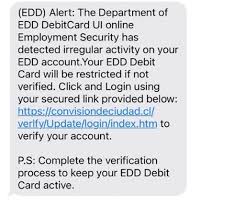 america edd login phishing scams