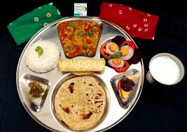 mini lunch gujarati thali recipe by