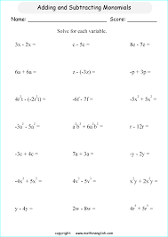 grade 6 math algebra worksheets
