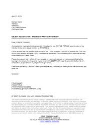 Resignation Letter Moving To Another Company Template Word Pdf