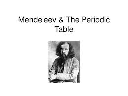 mendeleev the periodic table