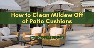 clean mildew off of patio cushions