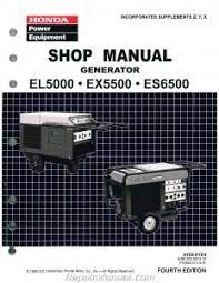 honda el5000 es6500 ex5500 generator