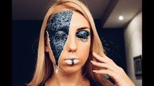 glam glitter zipper face makeup