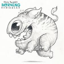 Now you can create your own version of chris ryniak's morning scribbles creatures with his first coloring book! Fetch Morningscribbles Cute Monsters Drawings Monster Drawing Coloring Books
