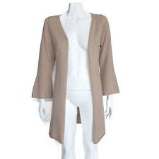 Arlotta By Chris Arlotta 100 Cashmere Gray Long Maxi Robe