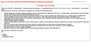 Quality control inspector resume  inspections  safety  testing     Cover Letter For Civil Engineering