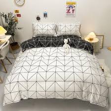 Minimalist Bedding With Geometric