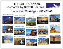 Tri Cities Postcard Set Pnw Washington