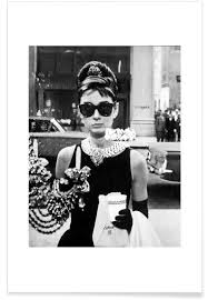 Audrey Hepburn In Breakfast At Tiffanys 1961 Photograph Poster
