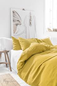 moss yellow linen pillow cover magiclinen