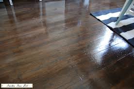 diy faux wood flooring using brown paper