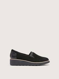 Wide Sharon Dolly Slip On Wedge Shoes Clarks