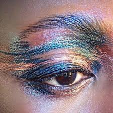 gorgeous oil slick eye makeup