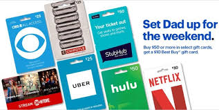 Expired Best Buy Buy 50 Select Gift Cards Get Free 10