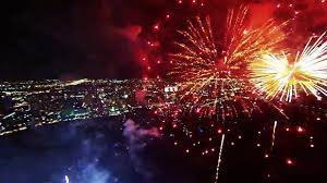 drone footage of fireworks now