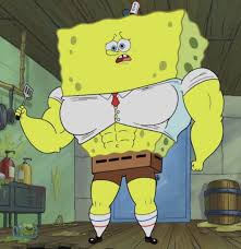 spongebob muscles three fitness