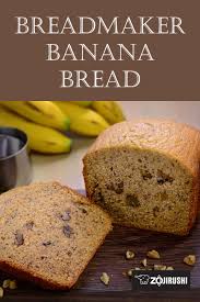 Turn out onto cooling rack and cool before slicing. Easy Breadmaker Banana Bread Bread Maker Recipes Bread Maker Banana Bread Bread Machine Recipes Sweet