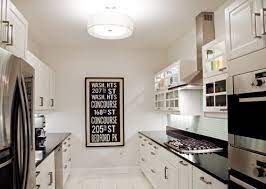 galley kitchen lighting looks design