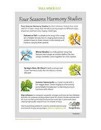 Four Seasons Harmony Studies by Glyn Lehmann | FVM Shop