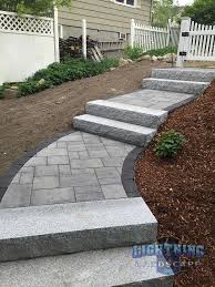 Paver Walkway Granite Steps To Make A