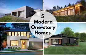 5 modern one story homes with
