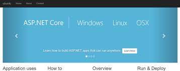asp net core project on linux