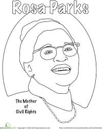 Slavery had ended a hundred years prior, but discrimination and racism were still apparent. Rosa Parks Coloring Pages Coloring Home