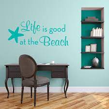 Beach Life Quote Wall Decal Wall