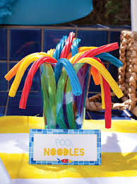 Decorate with tiki torches, and play hawaiian music. 16 Kid Friendly Pool Party Snacks Guaranteed To Make A Splash This Summer Pool Birthday Party Luau Birthday Party Beach Themed Party