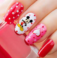 Buy Mickey Mouse & Minnie Mouse Waterslide Nail Art Decals - Salon Quality  Online in Turkey. B07Q3WMHHT