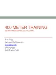 training program for 400 meter runners