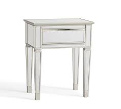 Your mirrored bedside table will remain relevant even when you change your décor. Park 22 Mirrored 1 Drawer Nightstand Pottery Barn