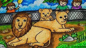 More images for cara mewarnai gradasi pemandangan berbagai hewan » Cara Menggambar Dan Mewarnai Tema Kebun Binatang Zoo Dengan Gradasi Warna Crayon Oil Pastel Youtube