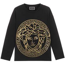 Young Gold Medusa Logo T Shirt